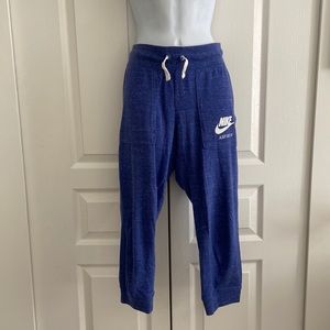 Nike cotton string tie ¾ length cozy pants